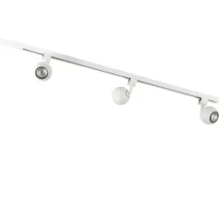 QAZQA Smarte Spots|Deckenstrahler*Smartes modernes Schienensystem weiß 1-phasig inkl. 3 WLAN GU10 - Gissi