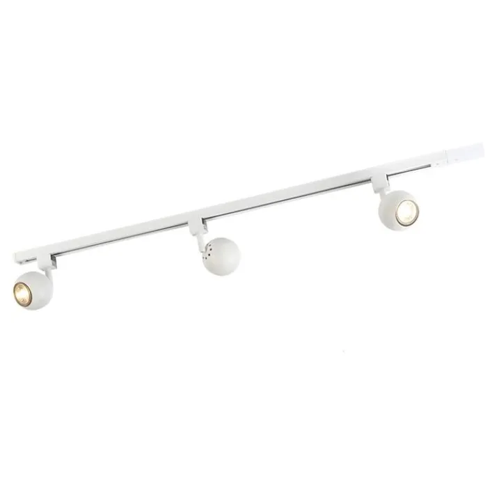 QAZQA Smarte Spots|Deckenstrahler*Smartes modernes Schienensystem weiß 1-phasig inkl. 3 WLAN GU10 - Gissi