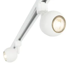 QAZQA Smarte Spots|Deckenstrahler*Smartes modernes Schienensystem weiß 1-phasig inkl. 3 WLAN GU10 - Gissi