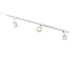 QAZQA Smarte Spots|Deckenstrahler*Smartes modernes Schienensystem weiß 1-phasig inkl. 3 WLAN GU10 - Gissi