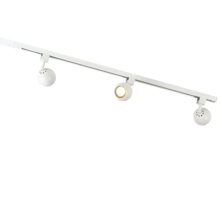 QAZQA Smarte Spots|Deckenstrahler*Smartes modernes Schienensystem weiß 1-phasig inkl. 3 WLAN GU10 - Gissi