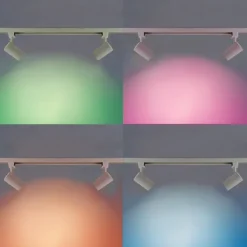 QAZQA Smarte Spots|Deckenstrahler*Smartes modernes Schienensystem weiß 1-phasig inkl. 3 WLAN GU10 - Gissi