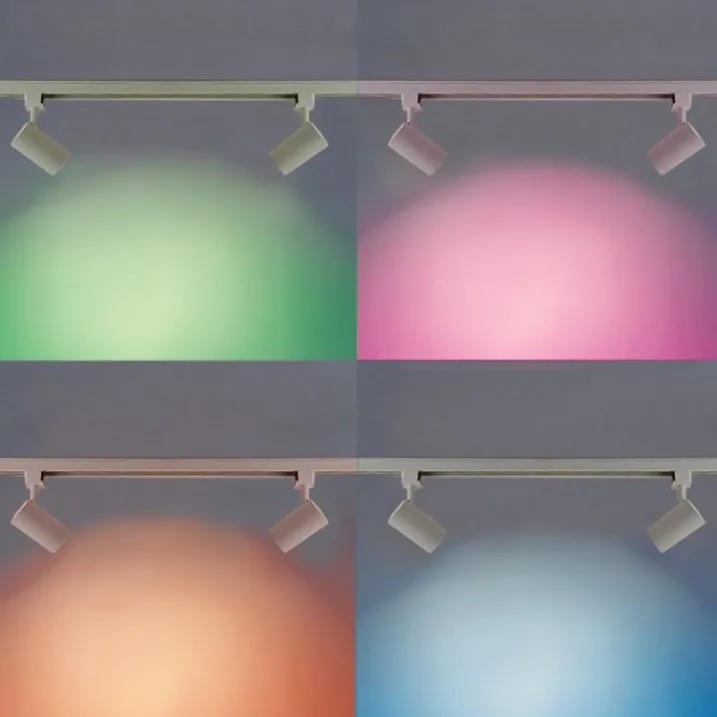 QAZQA Smarte Spots|Deckenstrahler*Smartes modernes Schienensystem weiß 1-phasig inkl. 3 WLAN GU10 - Gissi