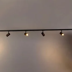 QAZQA Smarte Spots|Deckenstrahler*Smartes 1-Phasen-Schienensystem inkl. 4 WiFi GU10 Dunkelbronze - Jeana