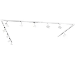 QAZQA Esszimmerlampen|Smarte Spots*Smartes 1-phasiges Schienensystem mit 10 Strahlern weiß inkl. WLAN GU10 - Iconic Jeana