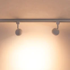 QAZQA Smarte Spots|Deckenstrahler*Smartes 1-phasiges Schienensystem inkl. 5 WLAN GU10 weiß - Iconic Gissi