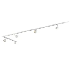 QAZQA Smarte Spots|Deckenstrahler*Smartes 1-phasiges Schienensystem inkl. 5 WLAN GU10 weiß - Iconic Gissi