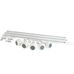 QAZQA Smarte Spots|Deckenstrahler*Smartes 1-phasiges Schienensystem inkl. 5 WLAN GU10 weiß - Iconic Gissi