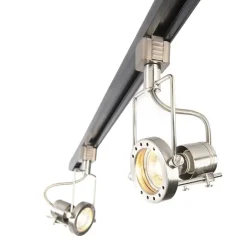 QAZQA Smarte Spots|Deckenstrahler*Smartes 1-phasiges Schienensystem schwarz mit Stahl inkl. 3 WiFi GU10 - Iconic Suplux