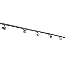 QAZQA Smarte Spots|Deckenstrahler*Smartes Schienensystem schwarz 1-phasig inkl. 5 Wifi GU10 - Iconic Suplux