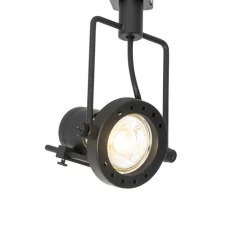 QAZQA Smarte Spots|Deckenstrahler*Smartes Schienensystem schwarz 1-phasig inkl. 5 Wifi GU10 - Iconic Suplux