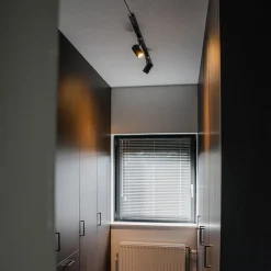 QAZQA Schlafzimmerlampen|Küchenlampen*Smartes Schienensystem schwarz inkl. 3 WiFi GU10 1-phasig - Iconic Jeana