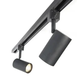 QAZQA Schlafzimmerlampen|Küchenlampen*Smartes Schienensystem schwarz inkl. 3 WiFi GU10 1-phasig - Iconic Jeana