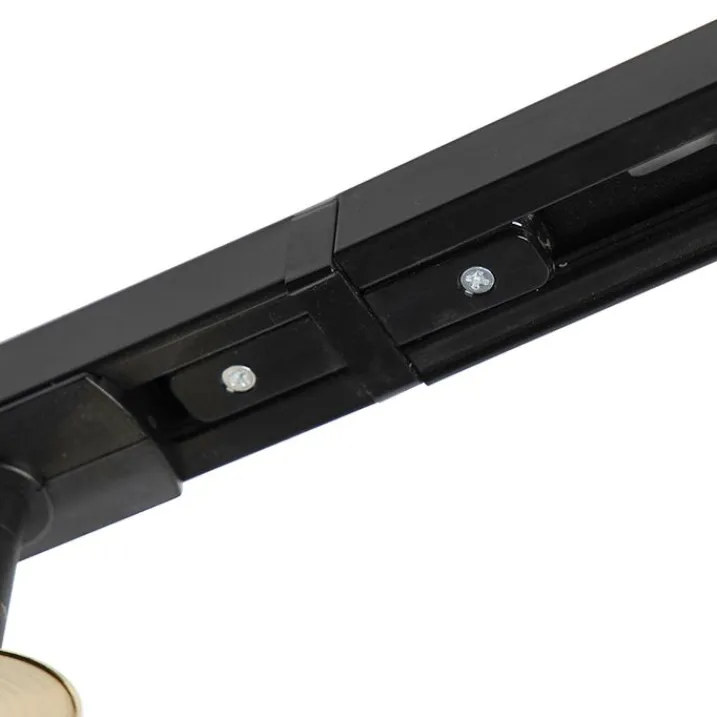 QAZQA Smarte Spots|Deckenstrahler*Smartes Schienensystem schwarz mit Gold 1-phasig 5-leuchtmittel inkl. Wifi GU10 - Iconic Jeana