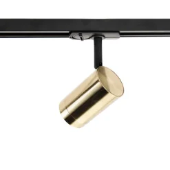 QAZQA Smarte Spots|Deckenstrahler*Smartes Schienensystem schwarz mit Gold 1-phasig 5-leuchtmittel inkl. Wifi GU10 - Iconic Jeana