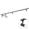 QAZQA Smarte Spots|Deckenstrahler*Smartes Schienensystem schwarz 1-phasig 5-leuchtend inkl. Wifi GU10 - Iconic Jeany
