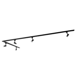 QAZQA Smarte Spots|Deckenstrahler*Smartes Schienensystem schwarz 1-phasig 5-leuchtend inkl. Wifi GU10 - Iconic Jeany