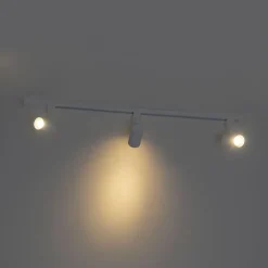 QAZQA Smarte Spots|Deckenstrahler*Smartes Schienensystem weiß 1-phasig 3-flammig inkl. Wifi GU10 - Iconic Jeana