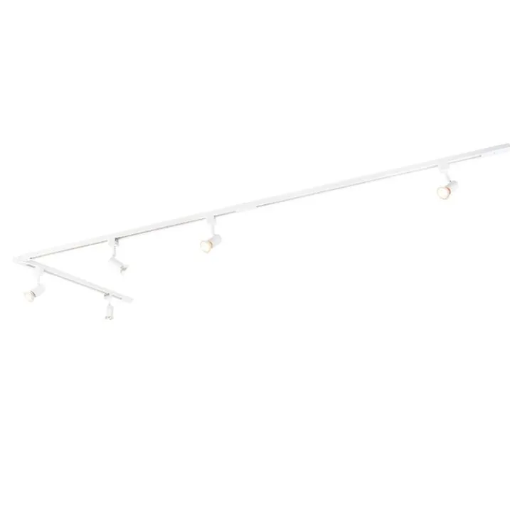 QAZQA Smarte Spots|Deckenstrahler*Smartes Schienensystem weiß 1-phasig 5-leuchtend inkl. Wifi GU10 - Iconic Jeany