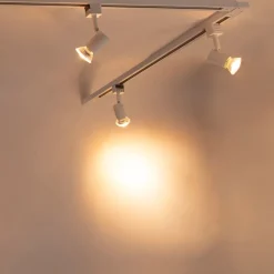 QAZQA Smarte Spots|Deckenstrahler*Smartes Schienensystem weiß 1-phasig 5-leuchtend inkl. Wifi GU10 - Iconic Jeany