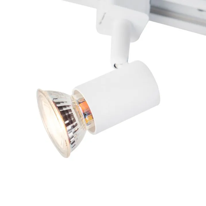 QAZQA Smarte Spots|Deckenstrahler*Smartes Schienensystem weiß 1-phasig 5-leuchtend inkl. Wifi GU10 - Iconic Jeany