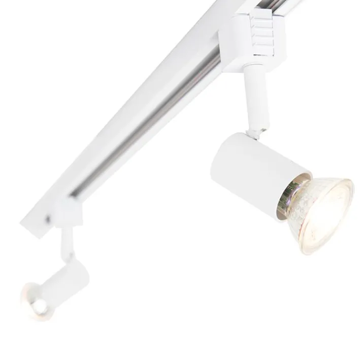 QAZQA Smarte Spots|Deckenstrahler*Smartes Schienensystem weiß 1-phasig 5-leuchtend inkl. Wifi GU10 - Iconic Jeany