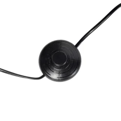 QAZQA Smarte Stehlampen|Stehlampen*Smartes Stehlampenstativ mit Schirm schwarz mit Gold 50 cm inkl. Wif A60 - Puros