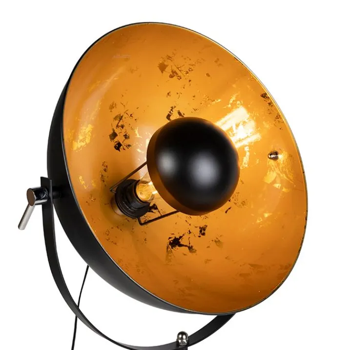 QAZQA Smarte Stehlampen|Stehlampen*Smartes Stehlampen-Stativ schwarz inkl. Wifi A60 - Magna 40 Eglip