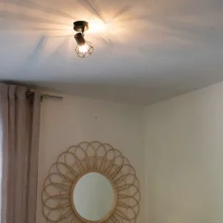 QAZQA Smarte Spots|Smarte Deckenleuchten*Smart-Strahler schwarz drehbar und schwenkbar inkl. Wifi P45 - Mosh