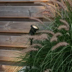 QAZQA Gartenbeleuchtung|Außenstrahler*Spike Spot schwarz 40 cm inkl. Kabel und Stecker IP44 - Basic