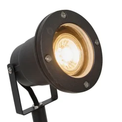 QAZQA Gartenbeleuchtung|Außenstrahler*Spike Spot schwarz 40 cm inkl. Kabel und Stecker IP44 - Basic