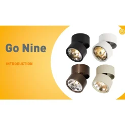 QAZQA Wandstrahler|Deckenstrahler*Spot Go Nine Tubo weiß