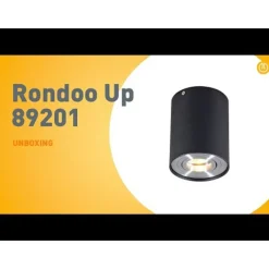 QAZQA Deckenstrahler|Aufbaustrahler*Spot schwarz schwenk- und neigbar - Rondoo 1 up