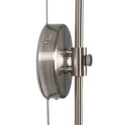 QAZQA Wandleuchten|Wohnzimmerlampen*Stahlwandbogenlampe mit schattengrünem 35/35/20 einstellbar