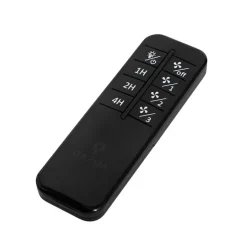 QAZQA Deckenventilator Mit Licht|Wohnzimmerlampen*Standventilator Stativ schwarz inkl. LED 3-stufig dimmbar - Meric