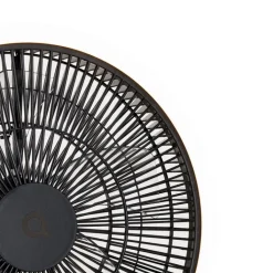 QAZQA Deckenventilator Mit Licht|Wohnzimmerlampen*Standventilator Stativ schwarz inkl. LED 3-stufig dimmbar - Meric