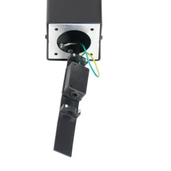 QAZQA Gartenbeleuchtung|Stehlampen Außen*Stehende Außenlampe schwarz 50 cm IP44 mit Rauchglaseffekt - Dänemark