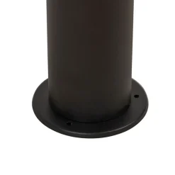 QAZQA Gartenbeleuchtung|Stehlampen Außen*Stehende Außenlampe schwarz mit Opalschirm weiß 30 cm IP44 - Odense