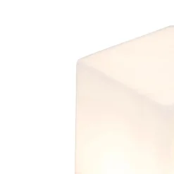 QAZQA Gartenbeleuchtung|Stehlampen Außen*Stehende Außenlampe schwarz mit opalweißem Schirm 30 cm - Dänemark