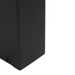 QAZQA Gartenbeleuchtung|Stehlampen Außen*Stehende Außenlampe schwarz mit opalweißem Schirm 50 cm - Dänemark