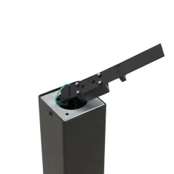 QAZQA Gartenbeleuchtung|Stehlampen Außen*Stehende Außenlampe schwarz mit opalweißem Schirm 50 cm - Dänemark