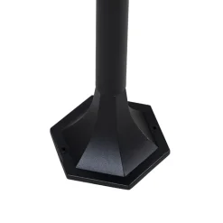 QAZQA Gartenbeleuchtung|Stehlampen Außen*Stehende Außenlaterne schwarz 120 cm IP44 - New Orleans