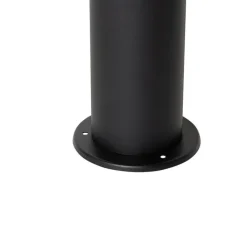 QAZQA Gartenbeleuchtung|Stehlampen Außen*Stehende Außenleuchte schwarz mit Rauchschirm 30 cm IP44 - Odense