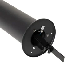 QAZQA Gartenbeleuchtung|Stehlampen Außen*Stehende Außenleuchte schwarz mit Rauchschirm 70 cm - Odense