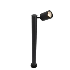 QAZQA Gartenbeleuchtung|Stehlampen Außen*Stehende Außenleuchte schwarz 80 cm AR70 verstellbar IP44 - Solo