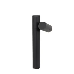 QAZQA Stehlampen Außen|Gartenbeleuchtung*Stehende Außenleuchte schwarz 50 cm verstellbar - Duo