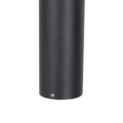 QAZQA Stehlampen Außen|Gartenbeleuchtung*Stehende Außenleuchte schwarz 50 cm verstellbar - Duo