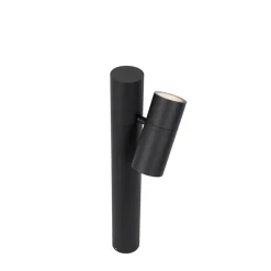 QAZQA Stehlampen Außen|Gartenbeleuchtung*Stehende Außenleuchte schwarz 50 cm verstellbar - Duo