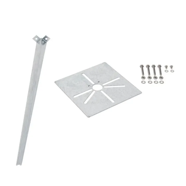 QAZQA Stehlampen Außen|Gartenbeleuchtung*Stehende Außenleuchte schwarz 80 cm mit Erdspieß und Kabeltülle - Charlois