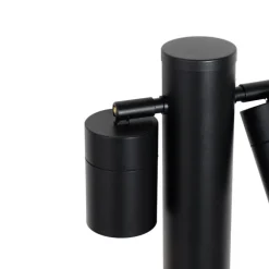 QAZQA Gartenbeleuchtung|Stehlampen Außen*Stehende Außenleuchte schwarz 80 cm IP44 verstellbar 2-Licht - Duo